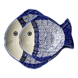 Platter, Fish-Shaped, Small in "Navy Retro" by Manufaktura | S014U-601A