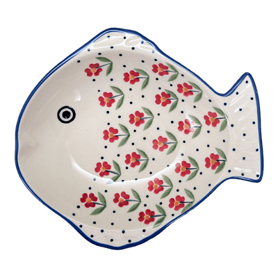 Small Fish Platter (Gothic)  S014T-13 - The Polish Pottery Outlet