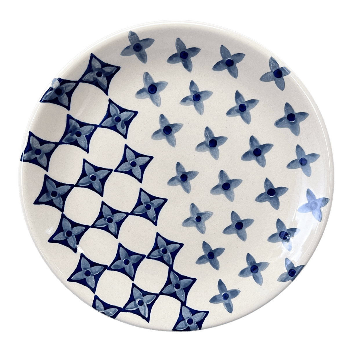 Plate, Round, Dessert, 7.25" in "Field of Diamonds" by Manufaktura | T131T-ZP04