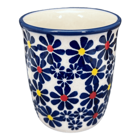 Polish Pottery Wine Cup/Q-Tip Holder (Field of Daisies) | K100S-S001 Additional Image at PolishPotteryOutlet.com