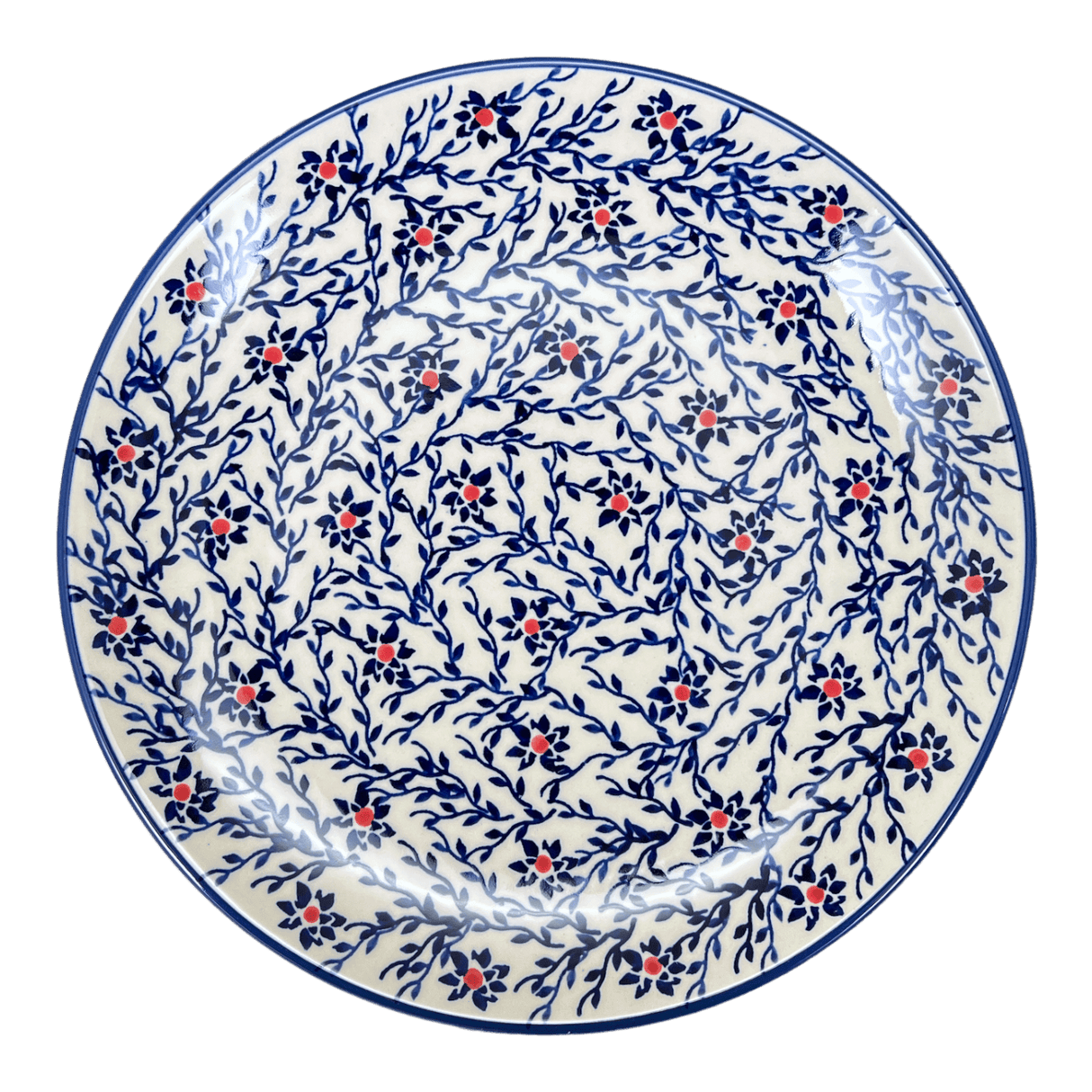 Plate, Round, Dinner, 10" in "Blue Canopy" by Manufaktura | T132U-IS04
