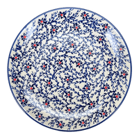 A picture of a Polish Pottery 10" Dinner Plate (Blue Canopy) | T132U-IS04 as shown at PolishPotteryOutlet.com/products/10-dinner-plate-blue-canopy-t132u-is04
