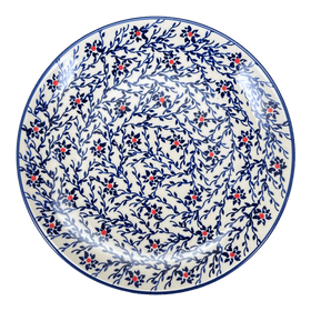 Polish Pottery 10" Dinner Plate (Blue Canopy) | T132U-IS04 Additional Image at PolishPotteryOutlet.com