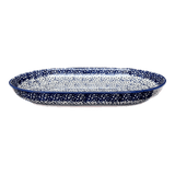 Plate, Roaster, Oval, 7"x11" in "Sea Foam" by Manufaktura | P099T-MAGM