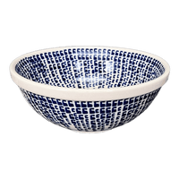 A picture of a Polish Pottery 6.75" Bowl (Modern Vine) | M090U-GZ27 as shown at PolishPotteryOutlet.com/products/6-75-bowl-modern-vine-m090u-gz27