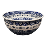 Bowl, Round, 7.75" in "Butterfly Border" by Manufaktura | M085T-P249