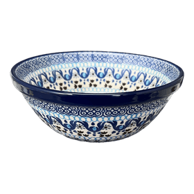 Polish Pottery C.A. 6.75" Kitchen Bowl (Blue Ribbon) | A058-1026X Additional Image at PolishPotteryOutlet.com
