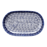 Plate, Roaster, Oval, 7"x11" in "Sea Foam" by Manufaktura | P099T-MAGM