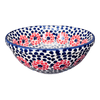 Polish Pottery 6.75" Bowl (Falling Petals) | M090U-AS72 at PolishPotteryOutlet.com