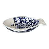 Platter, Fish-Shaped, Small in "Navy Retro" by Manufaktura | S014U-601A