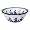 Polish Pottery Ridged 5.5" Bowl (Waving Tulips) | A696-1825X at PolishPotteryOutlet.com