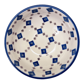 Polish Pottery 6" Bowl (Diamond Quilt) | M089U-AS67 Additional Image at PolishPotteryOutlet.com