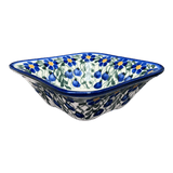 Bowl, Square, 5.25" Small, WR (WR12G) in "Modern Blue Cascade" by W.R. Ceramika | WR12G-GP1