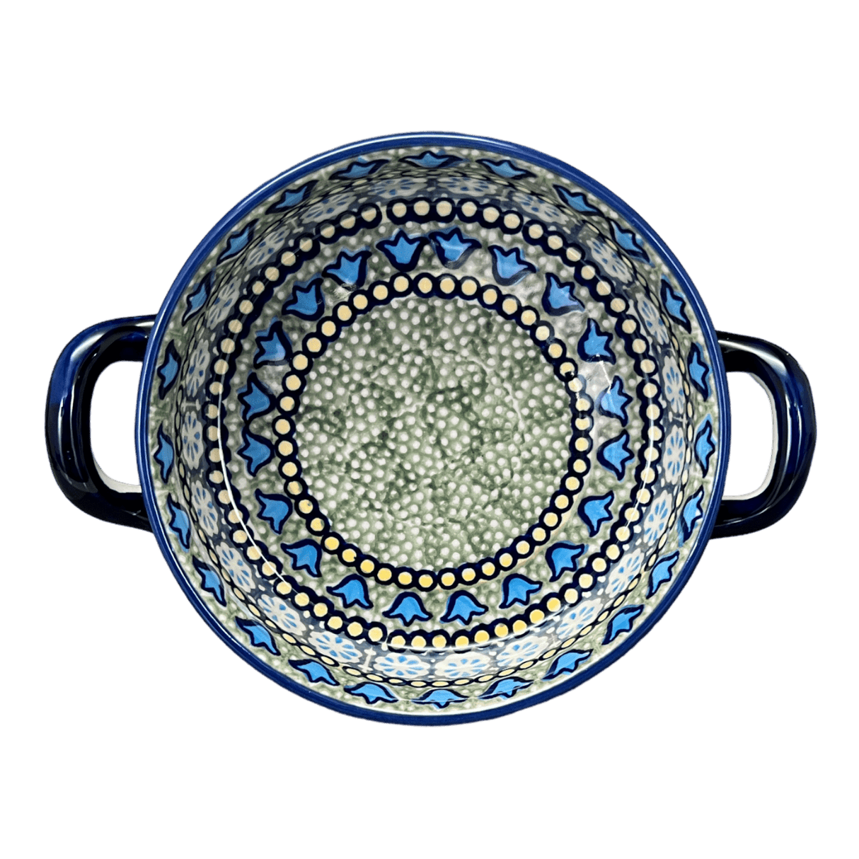 Casserole, Round, Small, 5" x 7.5" in "Blue Bells" by Manufaktura | Z153S-KLDN