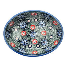 Polish Pottery Oval Baker (Floral Fairway) | NDA187-42 Additional Image at PolishPotteryOutlet.com
