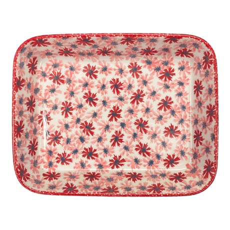 Baker, Rectangular, Shallow, 8"x10" in "Scarlet Daisy" by Manufaktura | P103U-AS73