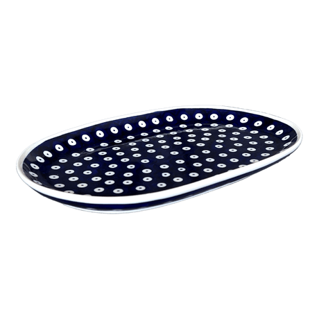 Plate, Oval, Shallow, 7" x 11" in "Dot to Dot" by Andy | NDA245-22