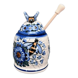 Jar, Honey, 5" in "Bountiful Blue" by Andy | NDA18-36