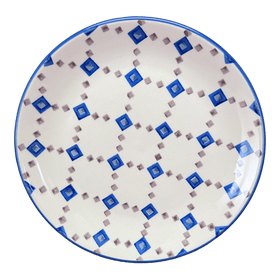 Polish Pottery 8.5" Salad Plate (Diamond Quilt) | T134U-AS67 Additional Image at PolishPotteryOutlet.com