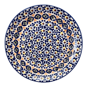 Polish Pottery 10" Dinner Plate (Kaleidoscope) | T132U-ASR Additional Image at PolishPotteryOutlet.com