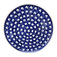 A picture of a Polish Pottery 9.5" Round Tray (Night Eyes) | T116T-57 as shown at PolishPotteryOutlet.com/products/9-5-round-tray-night-eyes-t116t-57