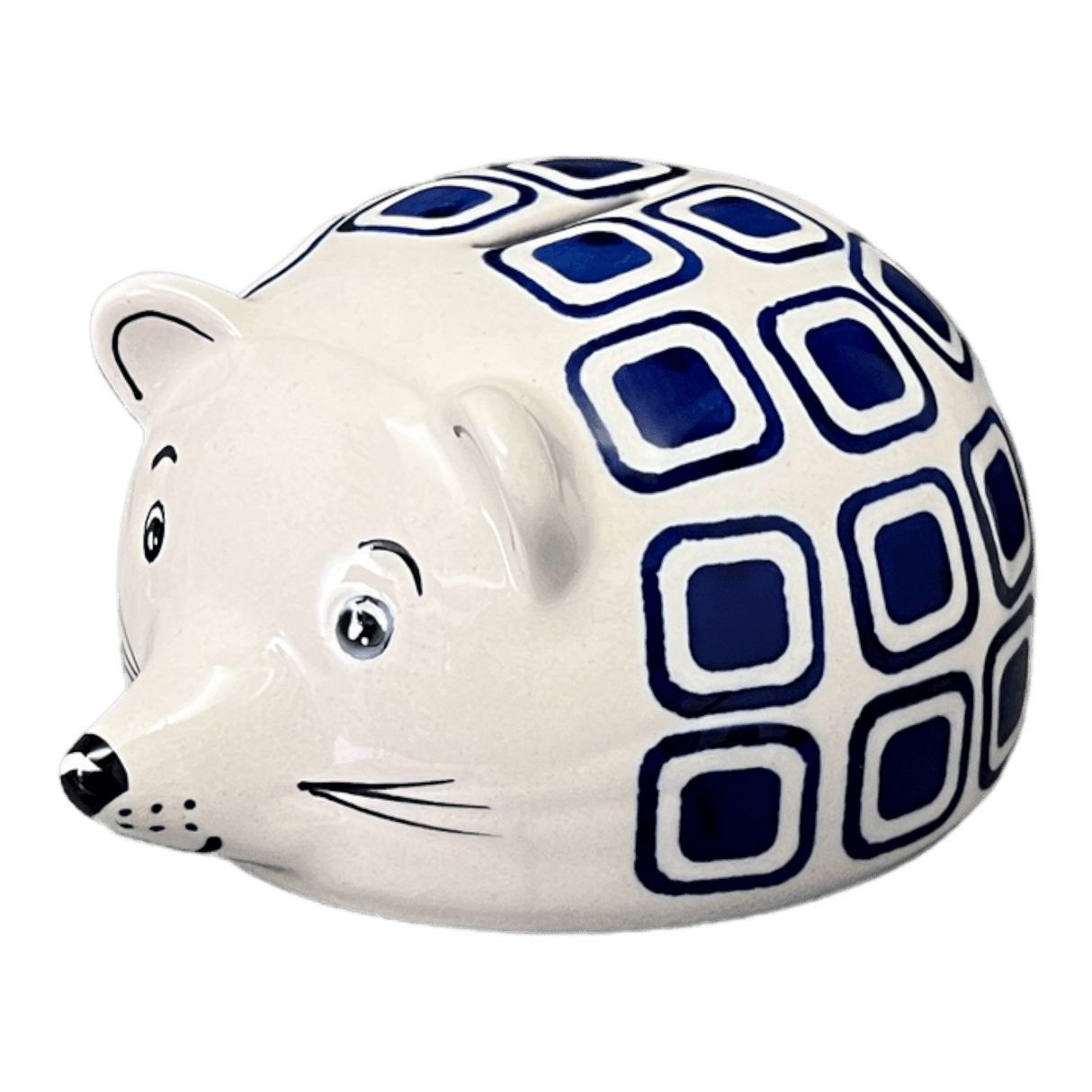 Bank, Hedgehog, 2.5" in "Navy Retro" by Manufaktura | S005U-601A