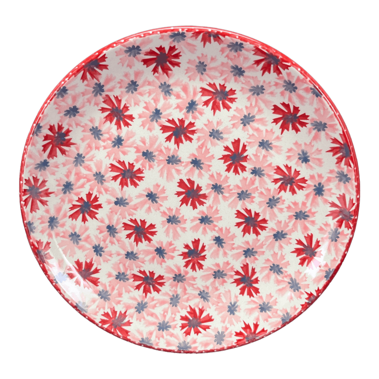 Plate, Round, Salad, 8.5" in "Scarlet Daisy" by Manufaktura | T134U-AS73